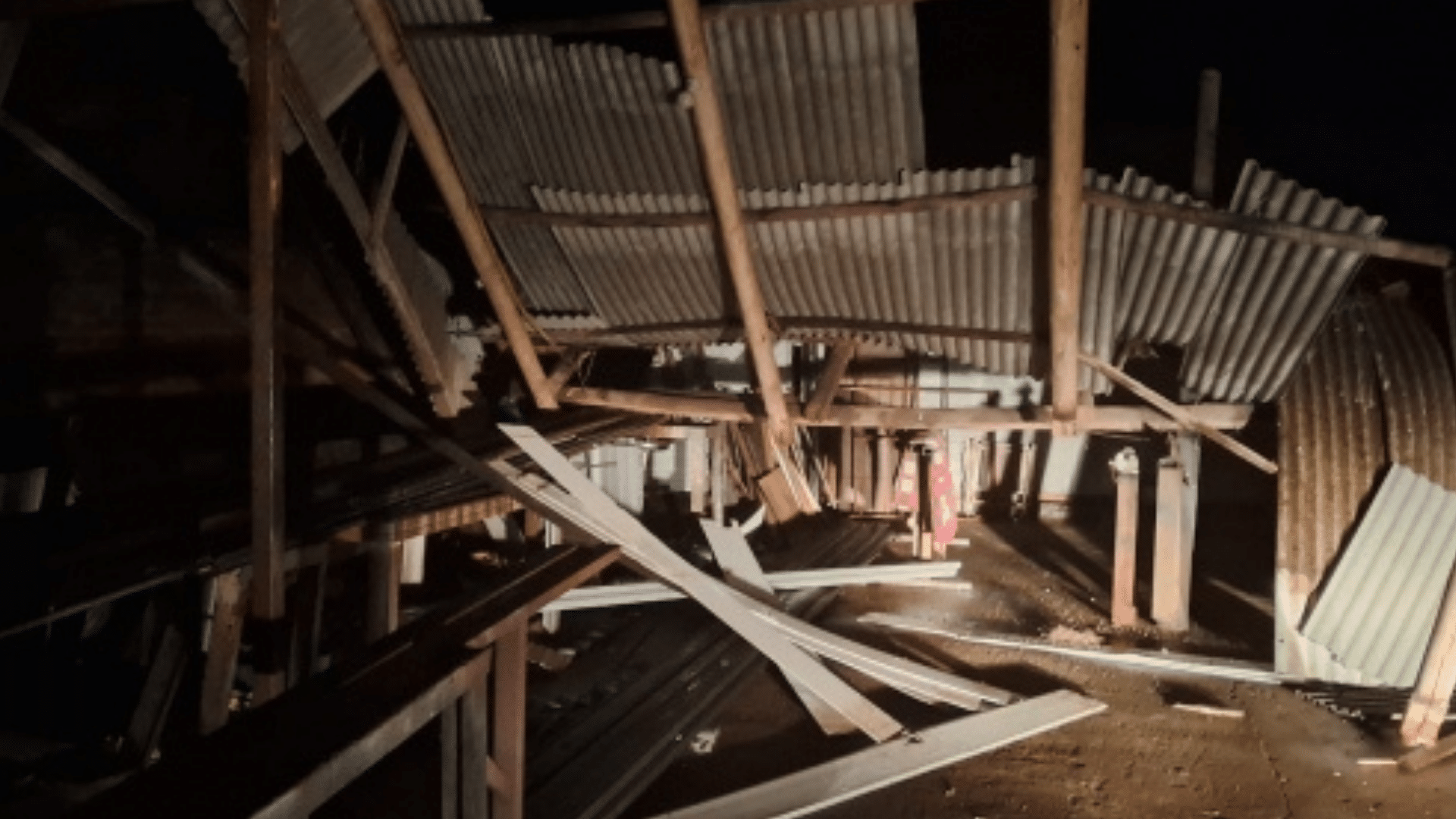 Temporal causa muitos estragos em Crissiumal