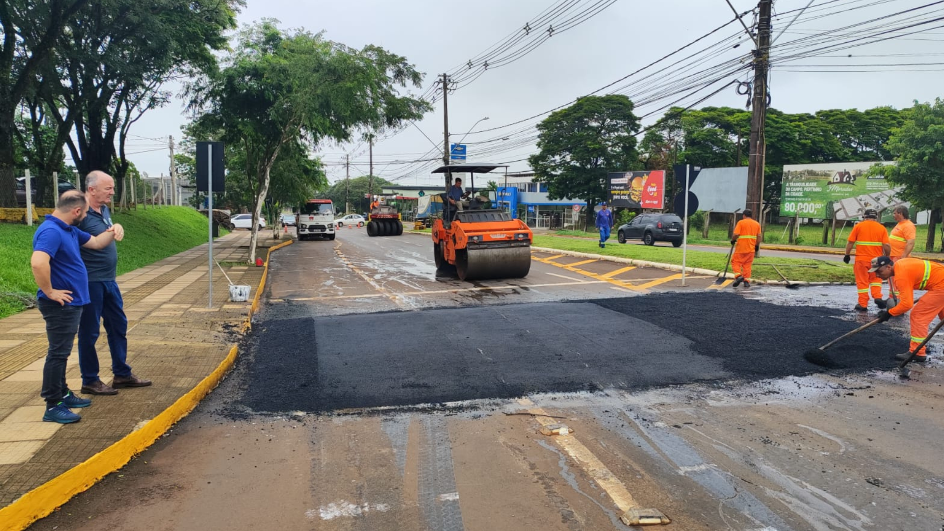 portal plural alteração no trânsito em frente à prefeitura de santa rosa
