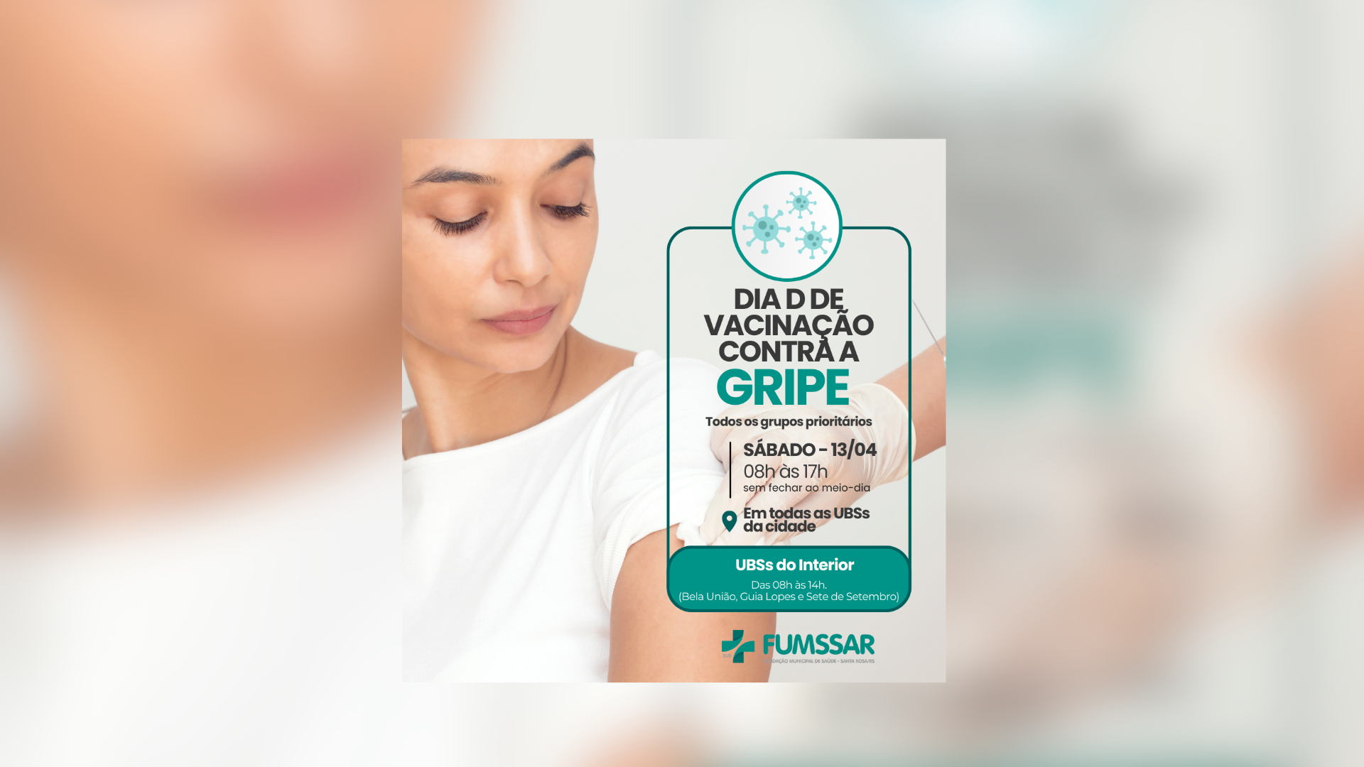 portal plural dia d de vacinação contra a gripe vai acontecer neste sábado em santa rosa