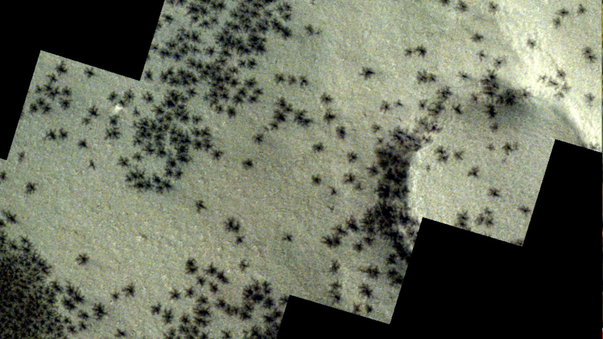 portal plural nova imagem da sonda revela estruturas intrigantes na superfície de marte 'aranhas'