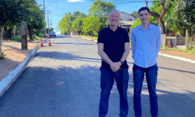 portal plural obra da rua eurico de morais no bairro cruzeiro está sendo finalizada