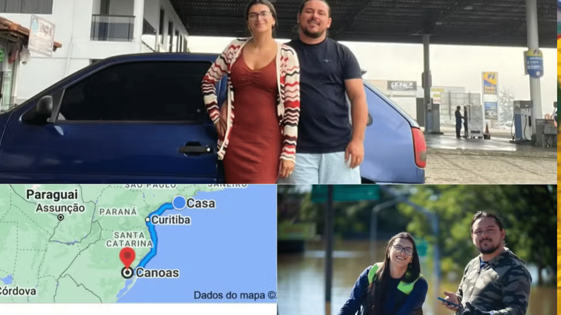 portal plural casal 'abandona' vida no litoral de sp e dorme em carro para resgatar e ajudar vítimas da enchente no rs