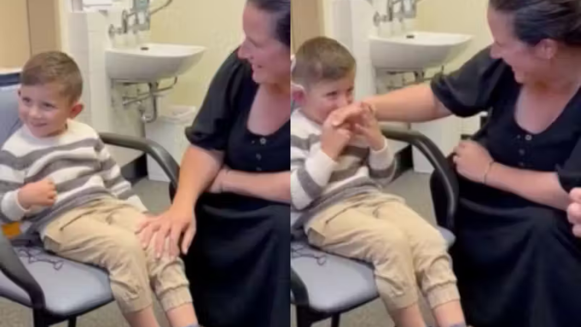 portal plural menino recebe implante coclear e dá sorriso mais doce após ouvir os pais novamente (1)