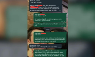 portal plural candidato perde vaga em processo seletivo por demorar mais de 15 minutos para responder recrutadora