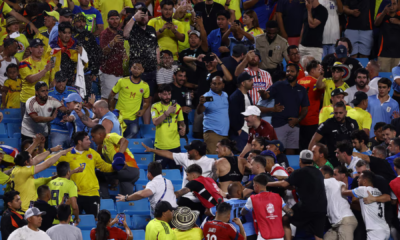 portal plural jogadores do uruguai trocam socos com torcedores após derrota para a colômbia