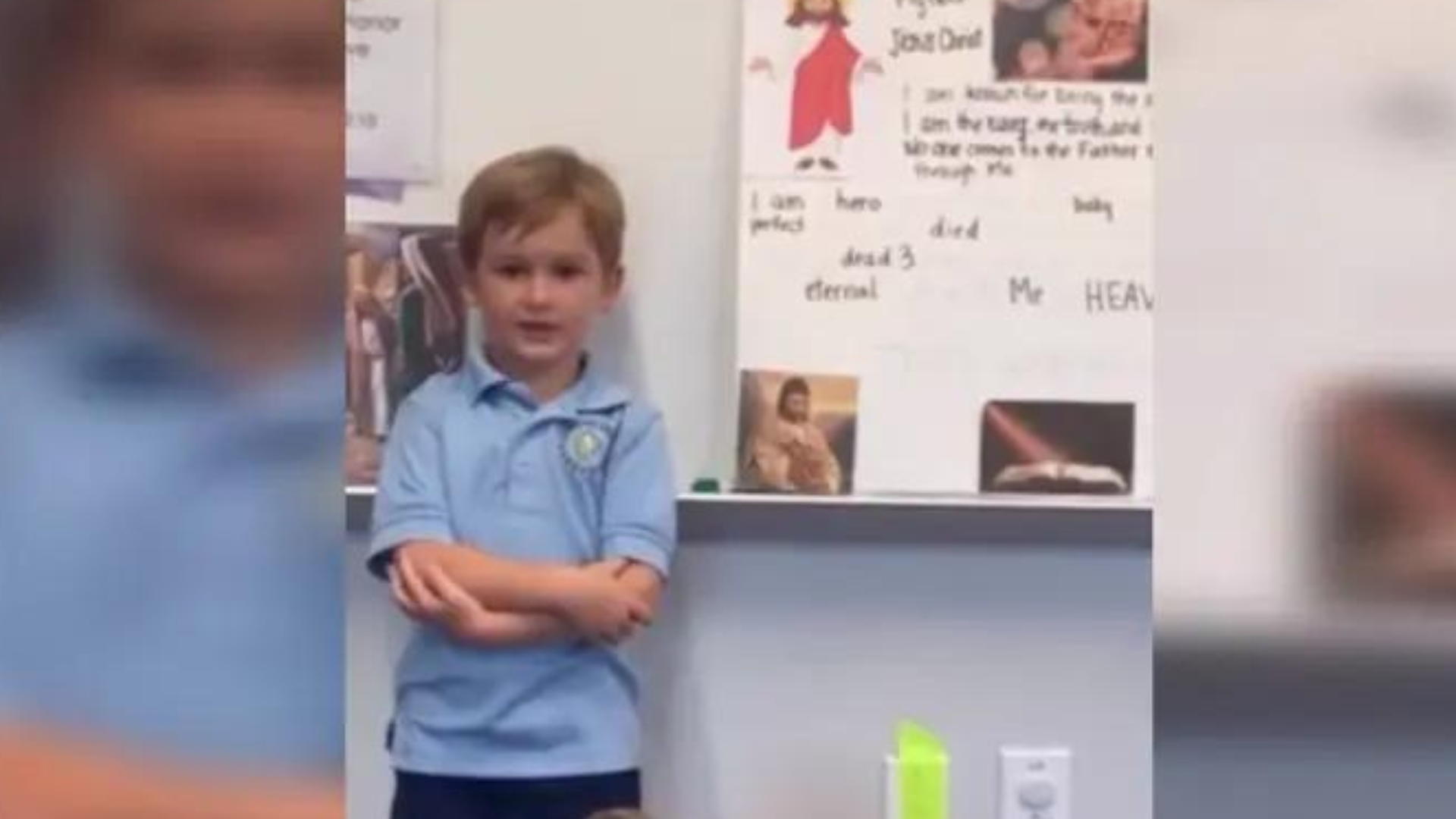 portal plural menino escolhe jesus como seu herói favorito em trabalho escolar