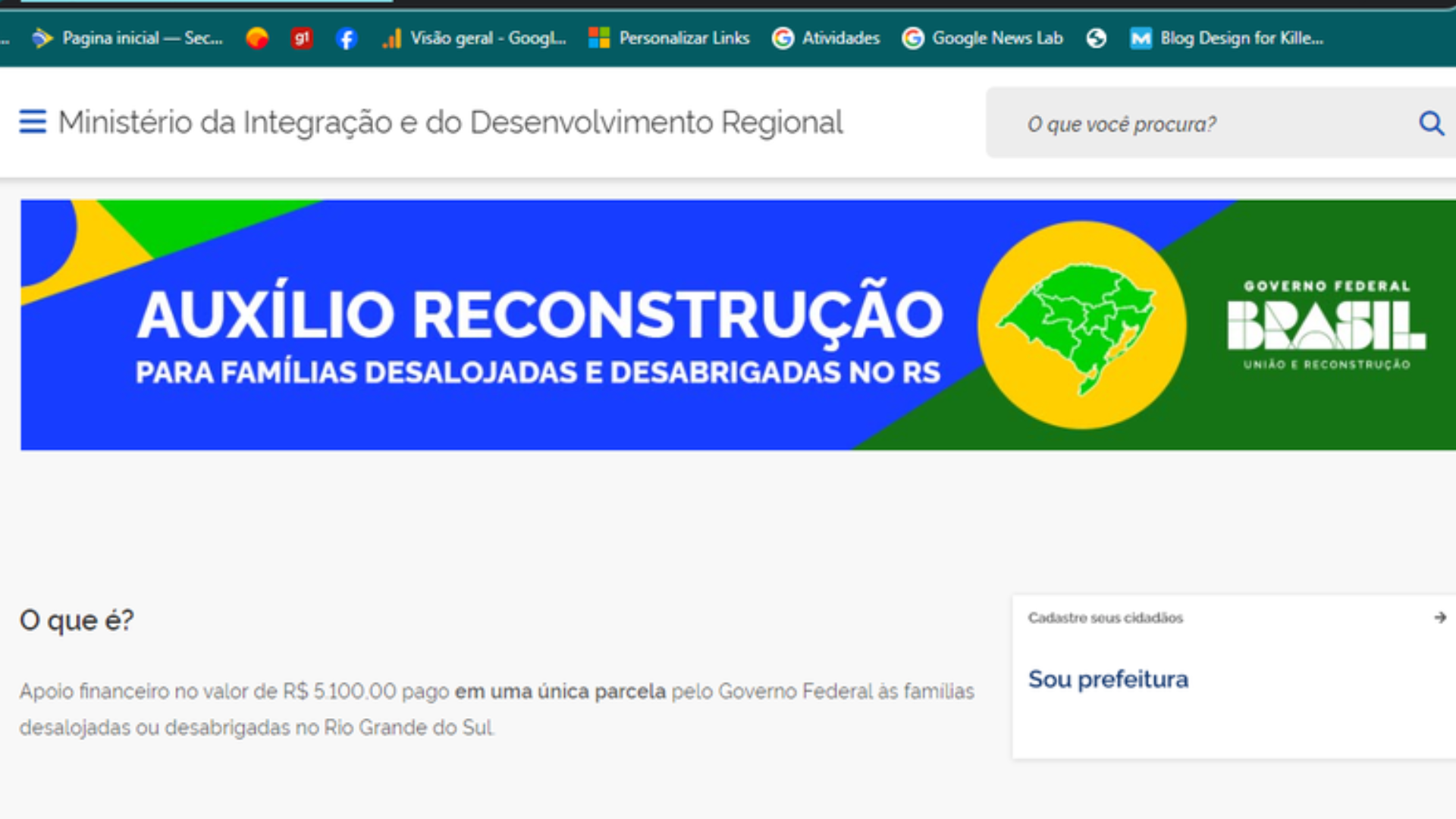 portal plural fraudes para obter múltiplos auxílios reconstrução bloqueiam milhares de pagamentos pelo governo