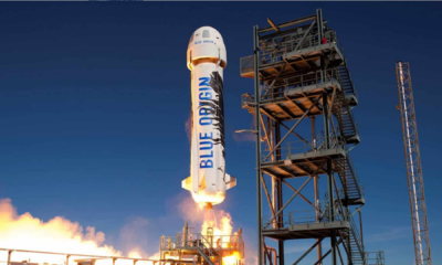 portal plural blue origin, de jeff bezos, lança com sucesso foguete com seis turistas