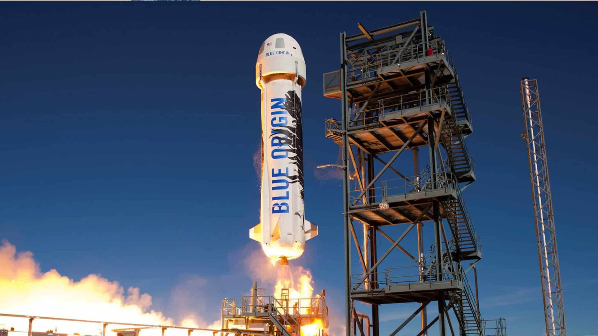 portal plural blue origin, de jeff bezos, lança com sucesso foguete com seis turistas