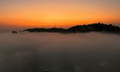 portal plural pôr do sol alaranjado é sinônimo de poluição extrema entenda como onda de calor contribui para o fenômeno