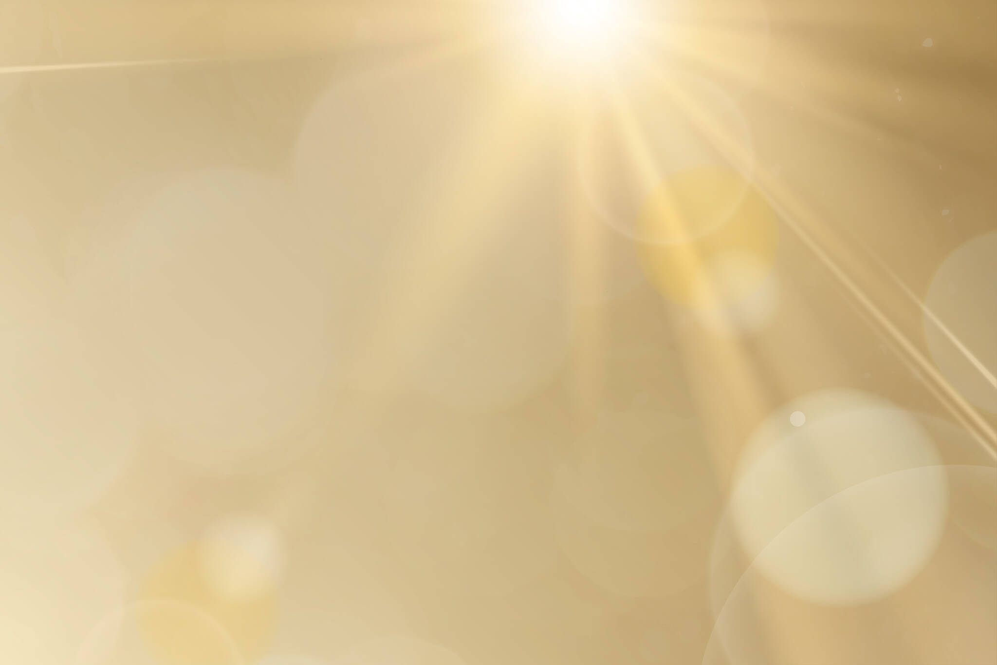 natural light lens flare psd on gold background sun ray effect