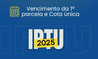 portal plural primeira parcela e cota única do iptu 2025 vencem nesta semana