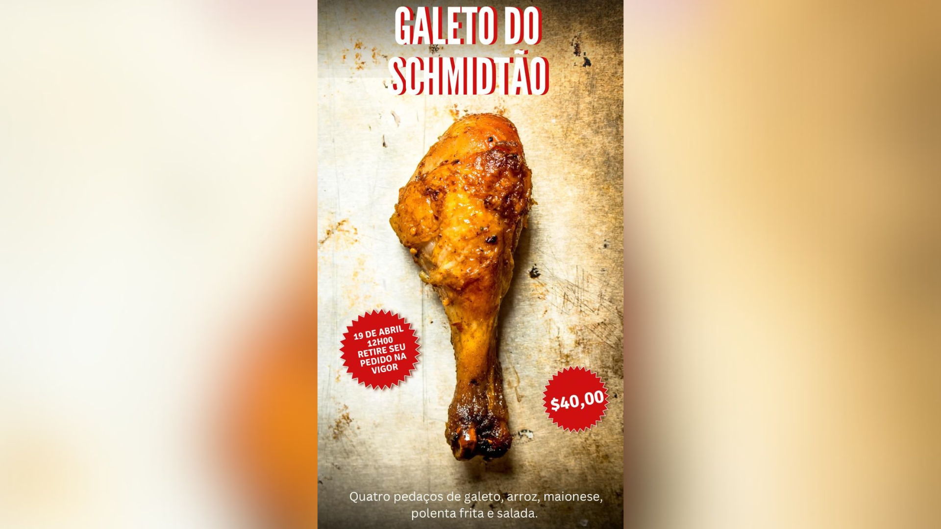 portal plural ação solidária com galetos neste sábado busca ajudar santa rosense em tratamento pós cirúrgico